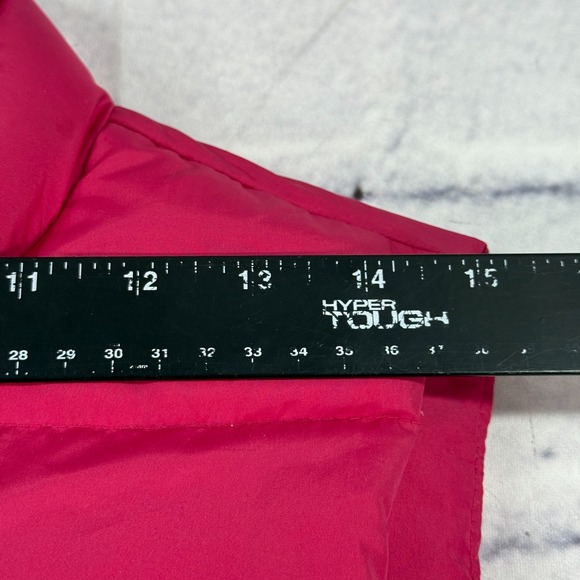 J.Crew Down Puffer Vest Womens Medium Pink Quilted Zip Button Preppy - Picture 8 of 15